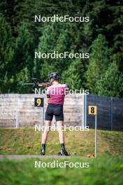 06.08.2024, Lavaze, Italy (ITA): Anna Juppe (AUT) - Biathlon summer training, Lavaze (ITA). www.nordicfocus.com. © Barbieri/NordicFocus. Every downloaded picture is fee-liable.