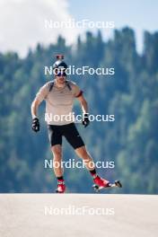 27.06.2024, Lavaze, Italy (ITA): Sturla Holm Laegreid (NOR) - Biathlon summer training, Lavaze (ITA). www.nordicfocus.com. © Barbieri/NordicFocus. Every downloaded picture is fee-liable.