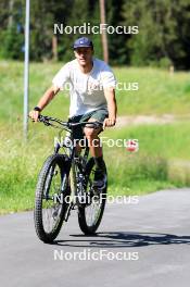 15.07.2024, Lenzerheide, Switzerland (SUI): Emil Bormetti (ITA), Coach Team USA - Biathlon summer training, Lenzerheide (SUI). www.nordicfocus.com. © Manzoni/NordicFocus. Every downloaded picture is fee-liable.