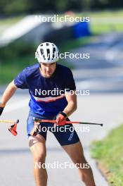 18.07.2024, Lenzerheide, Switzerland (SUI): Nikolas Burkhart (USA) - Biathlon summer training, Lenzerheide (SUI). www.nordicfocus.com. © Manzoni/NordicFocus. Every downloaded picture is fee-liable.