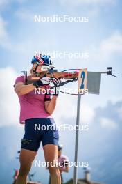 06.08.2024, Lavaze, Italy (ITA): Anna Gandler (AUT) - Biathlon summer training, Lavaze (ITA). www.nordicfocus.com. © Barbieri/NordicFocus. Every downloaded picture is fee-liable.