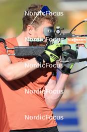 06.08.2024, Lenzerheide, Switzerland (SUI): Sebastian Stalder (SUI) - Biathlon summer training, Lenzerheide (SUI). www.nordicfocus.com. © Manzoni/NordicFocus. Every downloaded picture is fee-liable.