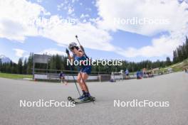 15.07.2024, Lenzerheide, Switzerland (SUI): Deedra Irwin (USA) - Biathlon summer training, Lenzerheide (SUI). www.nordicfocus.com. © Manzoni/NordicFocus. Every downloaded picture is fee-liable.