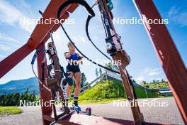 28.06.2024, Lavaze, Italy (ITA): Juni Arnekleiv (NOR) - Biathlon summer training, Lavaze (ITA). www.nordicfocus.com. © Barbieri/NordicFocus. Every downloaded picture is fee-liable.