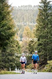 30.09.2024, Lavaze, Italy (ITA): Linda Zingerle (ITA), Rebecca Passler (ITA), (l-r) - Biathlon summer training, Lavaze (ITA). www.nordicfocus.com. © Barbieri/NordicFocus. Every downloaded picture is fee-liable.