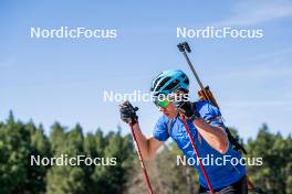 17.08.2024, Font-Romeu, France (FRA): Axel Garnier (FRA) - Biathlon summer training, Font-Romeu (FRA). www.nordicfocus.com. © Authamayou/NordicFocus. Every downloaded picture is fee-liable.