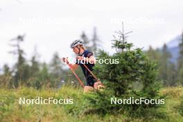 04.09.2024, Lenzerheide, Switzerland (SUI): Maren Kirkeeide (NOR) - Biathlon summer training, Lenzerheide (SUI). www.nordicfocus.com. © Manzoni/NordicFocus. Every downloaded picture is fee-liable.