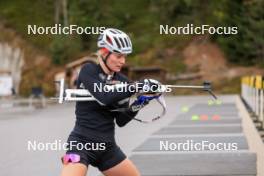 13.10.2024, Ramsau am Dachstein, Austria (AUT): Amy Baserga (SUI) - Biathlon summer training, Ramsau am Dachstein (AUT). www.nordicfocus.com. © Manzoni/NordicFocus. Every downloaded picture is fee-liable.