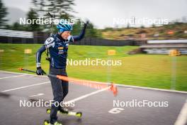 27.09.2024, Lavaze, Italy (ITA): Lukas Hofer (ITA) - Biathlon summer training, Lavaze (ITA). www.nordicfocus.com. © Barbieri/NordicFocus. Every downloaded picture is fee-liable.