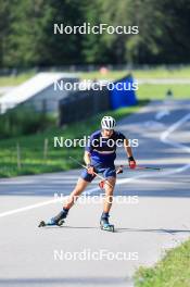 18.07.2024, Lenzerheide, Switzerland (SUI): Nikolas Burkhart (USA) - Biathlon summer training, Lenzerheide (SUI). www.nordicfocus.com. © Manzoni/NordicFocus. Every downloaded picture is fee-liable.