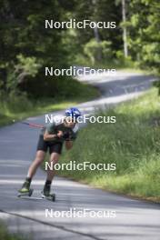 18.06.2024, Correncon-en-Vercors, France (FRA): Oscar Lombardot (FRA) - Biathlon summer training, Correncon-en-Vercors (FRA). www.nordicfocus.com. © Joly/NordicFocus. Every downloaded picture is fee-liable.