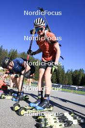 06.08.2024, Lenzerheide, Switzerland (SUI): Sebastian Stalder (SUI) - Biathlon summer training, Lenzerheide (SUI). www.nordicfocus.com. © Manzoni/NordicFocus. Every downloaded picture is fee-liable.