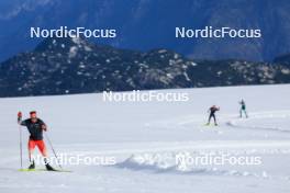 14.10.2024, Ramsau am Dachstein, Austria (AUT): Joscha Burkhalter (SUI) - Biathlon summer training, Dachsteinglacier, Ramsau am Dachstein (AUT). www.nordicfocus.com. © Manzoni/NordicFocus. Every downloaded picture is fee-liable.