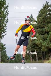 20.09.2024, Font-Romeu, France (FRA): Florent Claude (BEL) - Biathlon summer training, Font-Romeu (FRA). www.nordicfocus.com. © Authamayou/NordicFocus. Every downloaded picture is fee-liable.