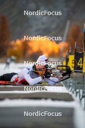 07.11.2024, Bessans, France (FRA): Leo Carlier (FRA) - Biathlon summer training, Bessans (FRA). www.nordicfocus.com. © Authamayou/NordicFocus. Every downloaded picture is fee-liable.