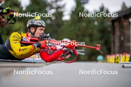 20.09.2024, Font-Romeu, France (FRA): Florent Claude (BEL) - Biathlon summer training, Font-Romeu (FRA). www.nordicfocus.com. © Authamayou/NordicFocus. Every downloaded picture is fee-liable.