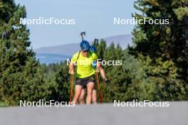 02.09.2024, Font-Romeu, France (FRA): Martin Ponsiluoma (SWE) - Biathlon summer training, Font-Romeu (FRA). www.nordicfocus.com. © Authamayou/NordicFocus. Every downloaded picture is fee-liable.