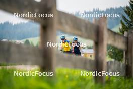 15.06.2024, Lavaze, Italy (ITA): Hanna Oeberg (SWE), Anna Magnusson (SWE), (l-r)  - Biathlon summer training, Lavaze (ITA). www.nordicfocus.com. © Barbieri/NordicFocus. Every downloaded picture is fee-liable.