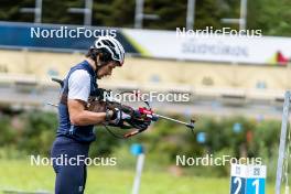 26.08.2024, Martell, Italy (ITA): Tommaso Giacomel (ITA) - Biathlon summer training, Martell (ITA). www.nordicfocus.com. © Vanzetta/NordicFocus. Every downloaded picture is fee-liable.