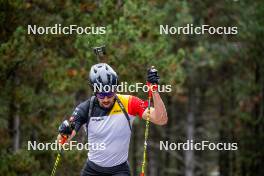 20.09.2024, Font-Romeu, France (FRA): César Beauvais (BEL) - Biathlon summer training, Font-Romeu (FRA). www.nordicfocus.com. © Authamayou/NordicFocus. Every downloaded picture is fee-liable.