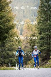 30.09.2024, Lavaze, Italy (ITA): Beatrice Trabucchi (ITA), Martina Trabucchi (ITA), (l-r) - Biathlon summer training, Lavaze (ITA). www.nordicfocus.com. © Barbieri/NordicFocus. Every downloaded picture is fee-liable.