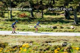 05.09.2024, Font-Romeu, France (FRA): Ella Halvarsson (SWE), Anna Magnusson (SWE), (l-r) - Biathlon summer training, Font-Romeu (FRA). www.nordicfocus.com. © Authamayou/NordicFocus. Every downloaded picture is fee-liable.