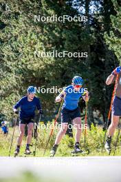 05.09.2024, Font-Romeu, France (FRA): Anton Ivarsson (SWE), Emil Nykvist (SWE), (l-r) - Biathlon summer training, Font-Romeu (FRA). www.nordicfocus.com. © Authamayou/NordicFocus. Every downloaded picture is fee-liable.