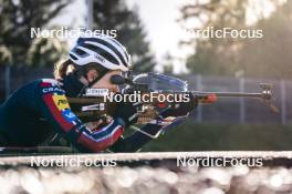 21.10.2024, Lavaze, Italy (ITA): Ida Lien (NOR) - Biathlon summer training, Lavaze (ITA). www.nordicfocus.com. © Vanzetta/NordicFocus. Every downloaded picture is fee-liable.