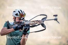 28.08.2024, Bessans, France (FRA): Eric Perrot - Biathlon summer training, Bessans (FRA). www.nordicfocus.com. © Authamayou/NordicFocus. Every downloaded picture is fee-liable.