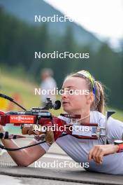 29.08.2024, Bessans, France (FRA): Jeanne Richard (FRA) - Biathlon summer training, Bessans (FRA). www.nordicfocus.com. © Authamayou/NordicFocus. Every downloaded picture is fee-liable.