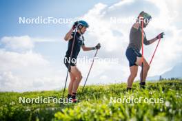 06.06.2024, Lavaze, Italy (ITA): Anton Ivarsson (SWE), Malte Stefansson (SWE), (l-r)  - Biathlon summer training, Lavaze (ITA). www.nordicfocus.com. © Barbieri/NordicFocus. Every downloaded picture is fee-liable.