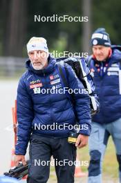 15.09.2024, Lenzerheide, Switzerland (SUI): Jean Paul Giachino (FRA), coach Team France - Sommer Nordic Event 2024, Sommer Biathlon Cup, Lenzerheide (SUI). www.nordicfocus.com. © Manzoni/NordicFocus. Every downloaded picture is fee-liable.