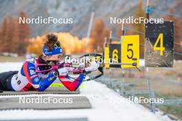 09.11.2024, Bessans, France (FRA): Lou Jeanmonnot (FRA) - Biathlon summer training, Bessans (FRA). www.nordicfocus.com. © Authamayou/NordicFocus. Every downloaded picture is fee-liable.