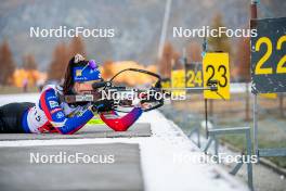 07.11.2024, Bessans, France (FRA): Chloe Bened (FRA) - Biathlon summer training, Bessans (FRA). www.nordicfocus.com. © Authamayou/NordicFocus. Every downloaded picture is fee-liable.