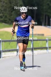 15.07.2024, Lenzerheide, Switzerland (SUI): Nikolas Burkhart (USA) - Biathlon summer training, Lenzerheide (SUI). www.nordicfocus.com. © Manzoni/NordicFocus. Every downloaded picture is fee-liable.