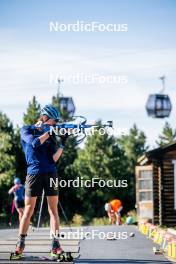 05.09.2024, Font-Romeu, France (FRA): Anton Ivarsson (SWE) - Biathlon summer training, Font-Romeu (FRA). www.nordicfocus.com. © Authamayou/NordicFocus. Every downloaded picture is fee-liable.