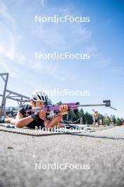 17.08.2024, Font-Romeu, France (FRA): Célia Henaff (FRA) - Biathlon summer training, Font-Romeu (FRA). www.nordicfocus.com. © Authamayou/NordicFocus. Every downloaded picture is fee-liable.