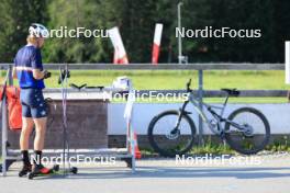 18.07.2024, Lenzerheide, Switzerland (SUI): Campbell Wright (NZL) - Biathlon summer training, Lenzerheide (SUI). www.nordicfocus.com. © Manzoni/NordicFocus. Every downloaded picture is fee-liable.