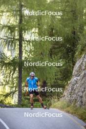 27.08.2024, Martell, Italy (ITA): Giacomel Tommaso (ITA) - Biathlon summer training, Martell (ITA). www.nordicfocus.com. © Vanzetta/NordicFocus. Every downloaded picture is fee-liable.