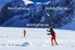 12.10.2024, Ramsau am Dachstein, Austria (AUT): Oceane Michelon (FRA) - Biathlon summer training, Dachsteinglacier, Ramsau am Dachstein (AUT). www.nordicfocus.com. © Manzoni/NordicFocus. Every downloaded picture is fee-liable.