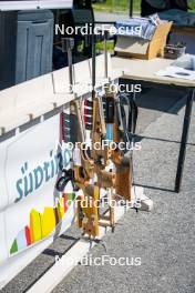 17.07.2024, Martell, Italy (ITA): Riffles at the shooting range   - Biathlon summer training, Martell (ITA). www.nordicfocus.com. © Barbieri/NordicFocus. Every downloaded picture is fee-liable.