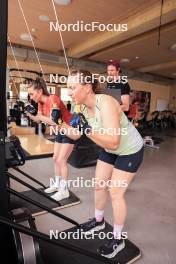 20.05.2024, Lenzerheide, Switzerland (SUI): Aita Gasparin (SUI), Lena Haecki-Gross (SUI), (l-r) - Biathlon summer training, Lenzerheide (SUI). www.nordicfocus.com. © Manzoni/NordicFocus. Every downloaded picture is fee-liable.