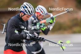 13.10.2024, Ramsau am Dachstein, Austria (AUT): Niklas Hartweg (SUI) - Biathlon summer training, Ramsau am Dachstein (AUT). www.nordicfocus.com. © Manzoni/NordicFocus. Every downloaded picture is fee-liable.