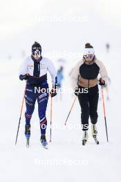 11.10.2024, Ramsau am Dachstein, Austria (AUT): Julia Simon (FRA), Oceane Michelon (FRA), (l-r) - Biathlon summer training, Ramsau am Dachstein (AUT). www.nordicfocus.com. © Manzoni/NordicFocus. Every downloaded picture is fee-liable.