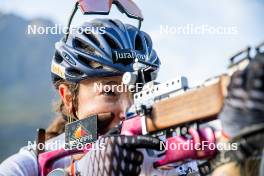 29.08.2024, Bessans, France (FRA): Lou Jeanmonnot (FRA) - Biathlon summer training, Bessans (FRA). www.nordicfocus.com. © Authamayou/NordicFocus. Every downloaded picture is fee-liable.