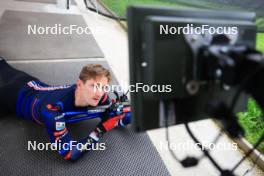 03.07.2024, Premanon, France (FRA): Fabien Claude (FRA) - Biathlon summer training, Premanon (FRA). www.nordicfocus.com. © Manzoni/NordicFocus. Every downloaded picture is fee-liable.