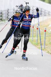 15.09.2024, Lenzerheide, Switzerland (SUI): Jeanne Richard (FRA), Sophie Chauveau (FRA), (l-r) - Sommer Nordic Event 2024, Sommer Biathlon Cup, Lenzerheide (SUI). www.nordicfocus.com. © Manzoni/NordicFocus. Every downloaded picture is fee-liable.