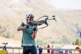 28.08.2024, Bessans, France (FRA): Eric Perrot - Biathlon summer training, Bessans (FRA). www.nordicfocus.com. © Authamayou/NordicFocus. Every downloaded picture is fee-liable.