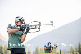 28.08.2024, Bessans, France (FRA): Eric Perrot - Biathlon summer training, Bessans (FRA). www.nordicfocus.com. © Authamayou/NordicFocus. Every downloaded picture is fee-liable.