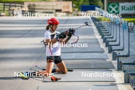 17.07.2024, Martell, Italy (ITA): Lisa Vittozzi (ITA) - Biathlon summer training, Martell (ITA). www.nordicfocus.com. © Barbieri/NordicFocus. Every downloaded picture is fee-liable.